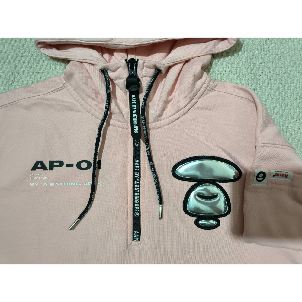 (1227) AAPE 短袖上衣 帽T 胸圍110 衣長67-細節圖3