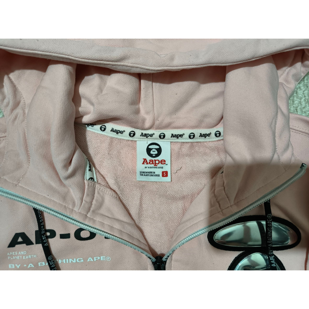(1227) AAPE 短袖上衣 帽T 胸圍110 衣長67-細節圖4
