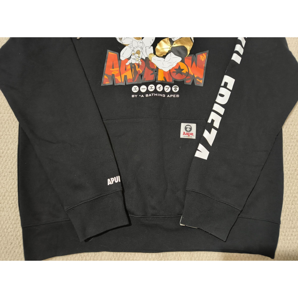 (1374) AAPE 七龍珠 帽T 胸圍124 衣長72-細節圖2