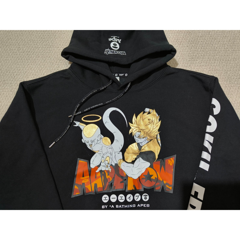 (1374) AAPE 七龍珠 帽T 胸圍124 衣長72-細節圖3