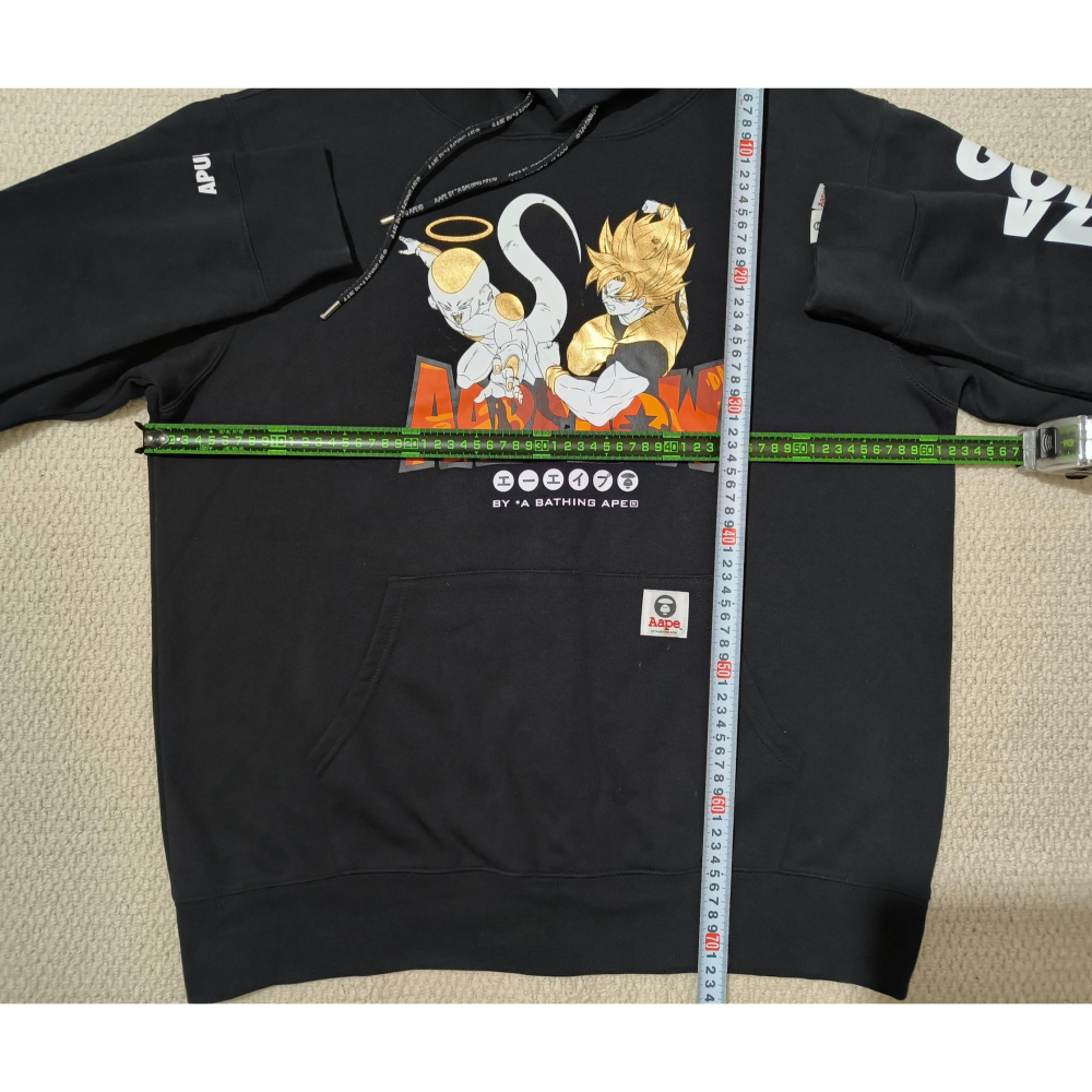 (1374) AAPE 七龍珠 帽T 胸圍124 衣長72-細節圖4
