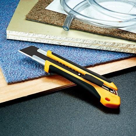 OLFA XH-AL特大型美工刀 (推式) 切割紙張、合板等重型作業 抗滑設計美工刀-細節圖2