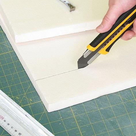 OLFA XH-AL特大型美工刀 (推式) 切割紙張、合板等重型作業 抗滑設計美工刀-細節圖3