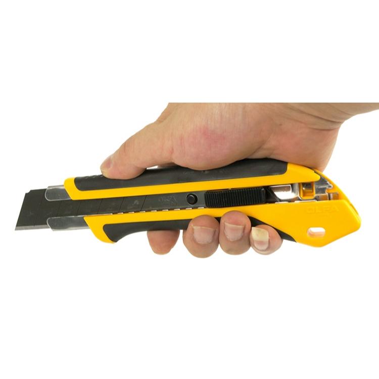 OLFA XH-AL特大型美工刀 (推式) 切割紙張、合板等重型作業 抗滑設計美工刀-細節圖5