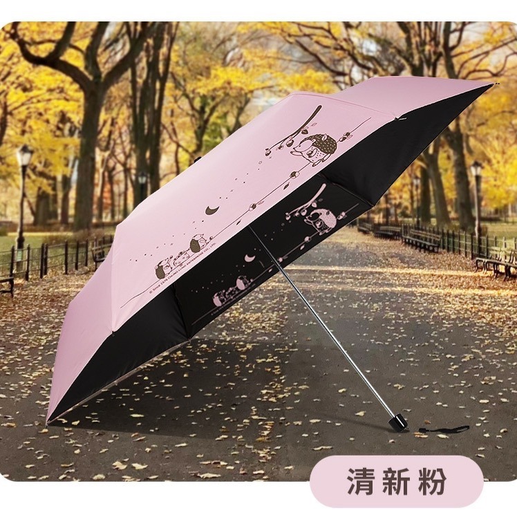 雙龍牌文創＿刺蝟星月雙面黑膠晴雨手動折傘 22吋-規格圖8