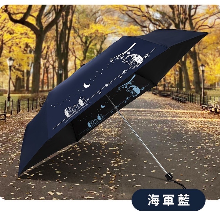 雙龍牌文創＿刺蝟星月雙面黑膠晴雨手動折傘 22吋-規格圖8