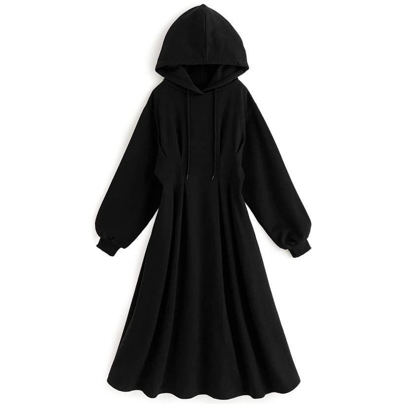 Anita Japan代購 🌸 日本GRL 長裙 洋裝 內裹毛 運動連帽連身裙 pm233-規格圖11