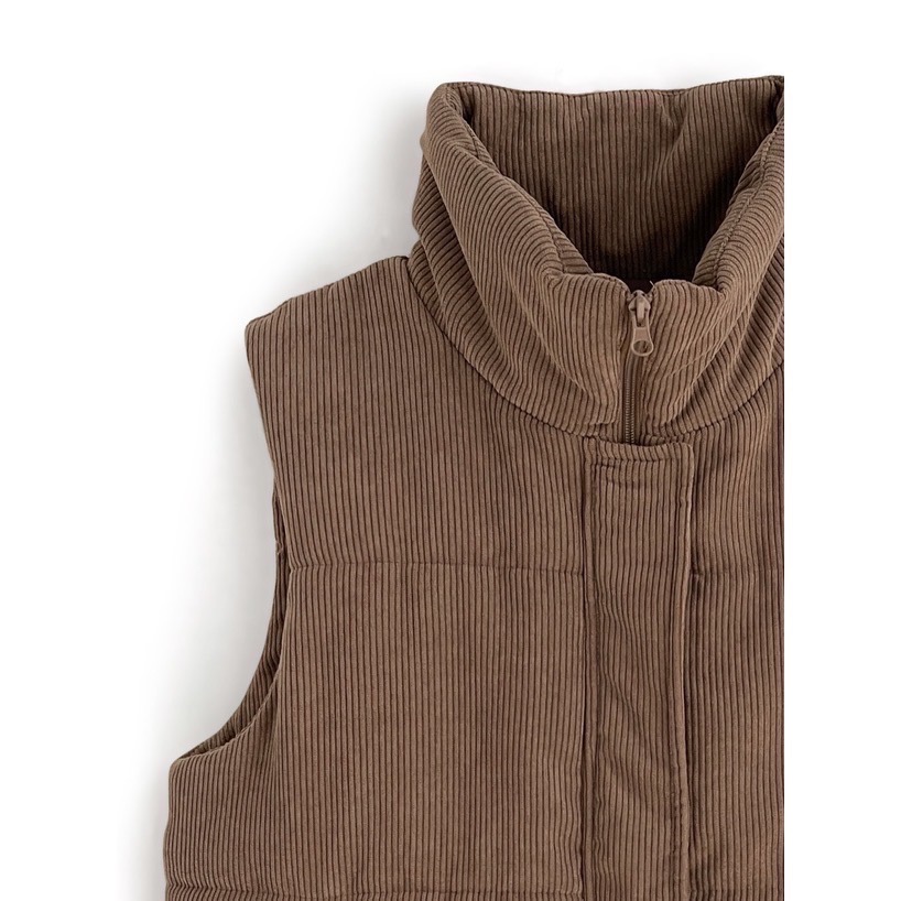 Anita Japan代購 🌸 日本GRL 燈芯絨羽絨背心 立領背心 棉質背心 背心 snk985-細節圖4