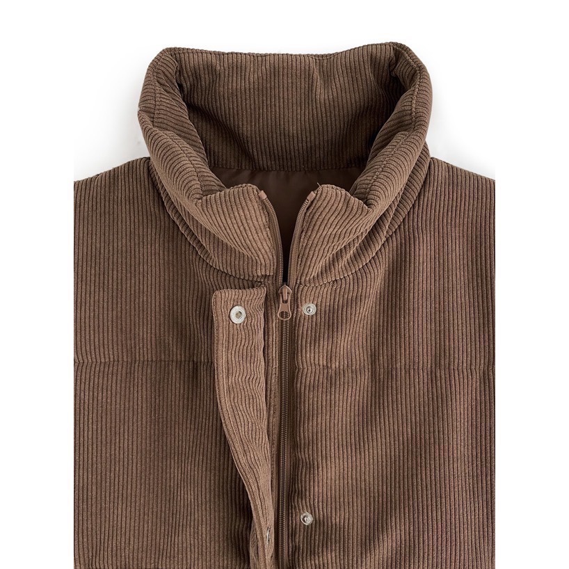 Anita Japan代購 🌸 日本GRL 燈芯絨羽絨背心 立領背心 棉質背心 背心 snk985-細節圖6