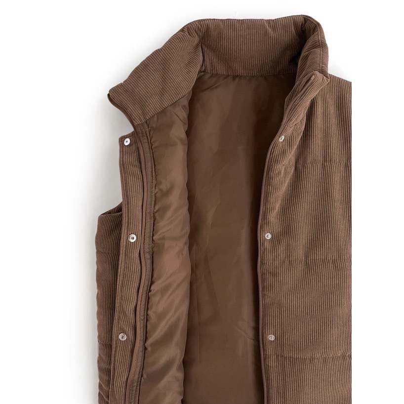 Anita Japan代購 🌸 日本GRL 燈芯絨羽絨背心 立領背心 棉質背心 背心 snk985-細節圖8