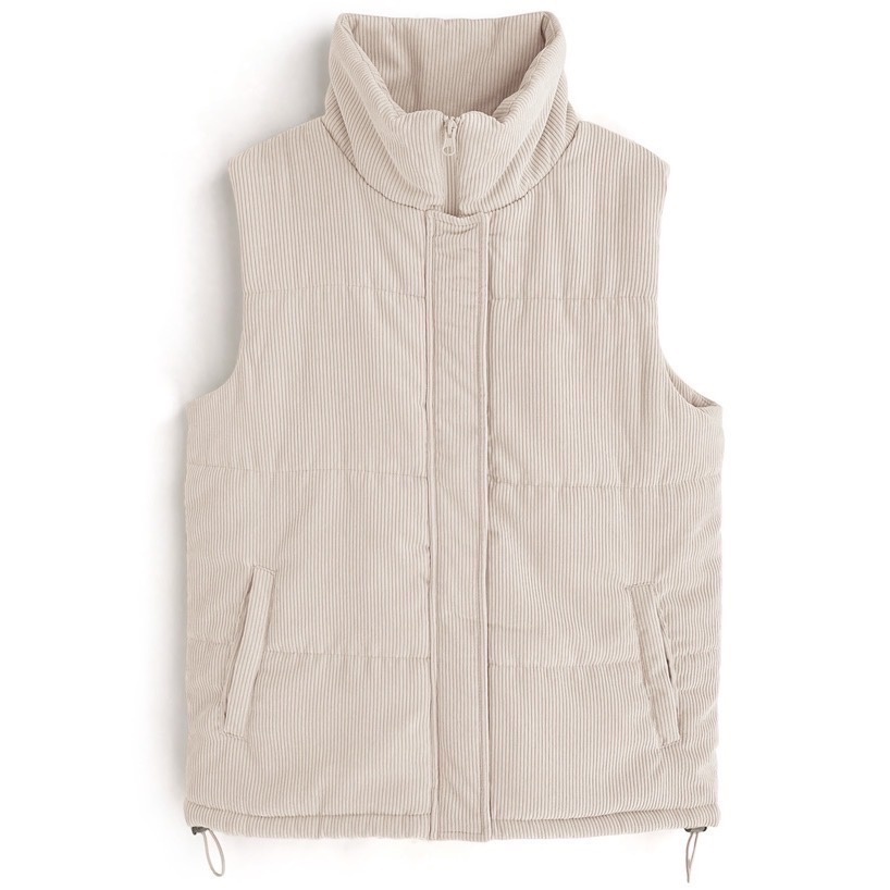 Anita Japan代購 🌸 日本GRL 燈芯絨羽絨背心 立領背心 棉質背心 背心 snk985-規格圖8