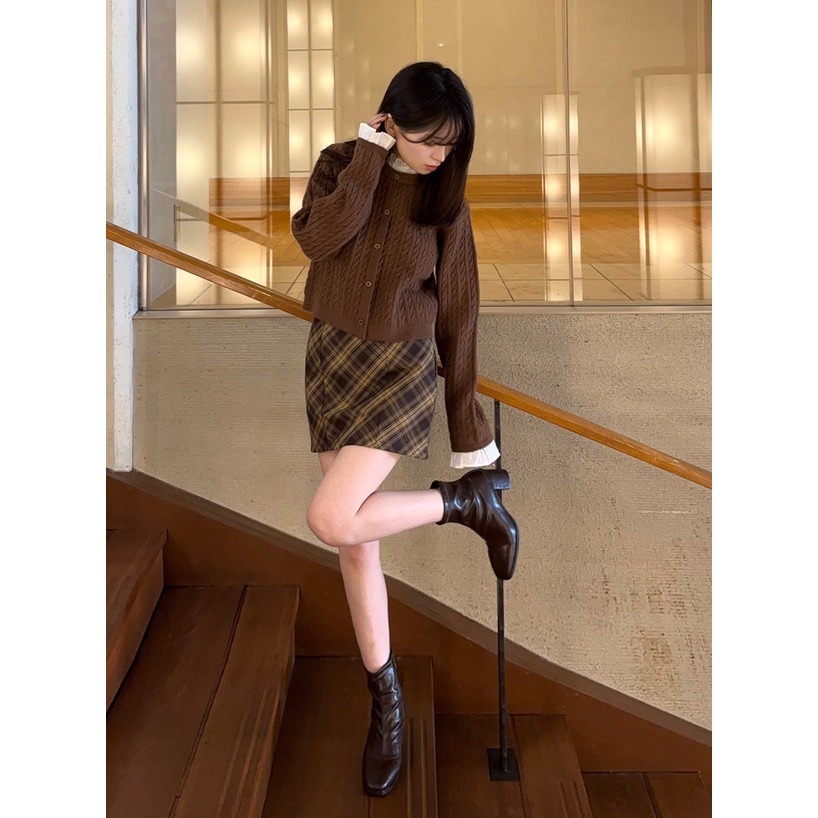 Anita Japan代購 🌸 日本 GRL 氣質甜美 荷葉邊 層次針織上衣 針織 長袖 短版 pm728-細節圖5