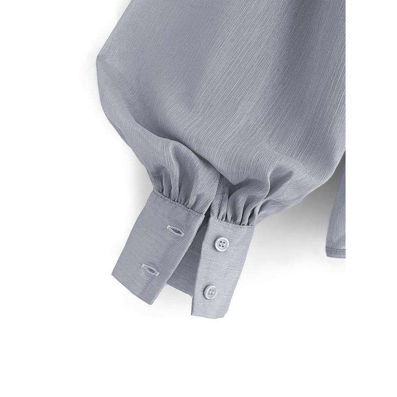 Anita Japan代購 🌸 日本GRL 亮絲感 雪紡背綁帶襯衫 優雅氣質 襯衫 蝴蝶結 OL衫 長袖 tg651-細節圖9