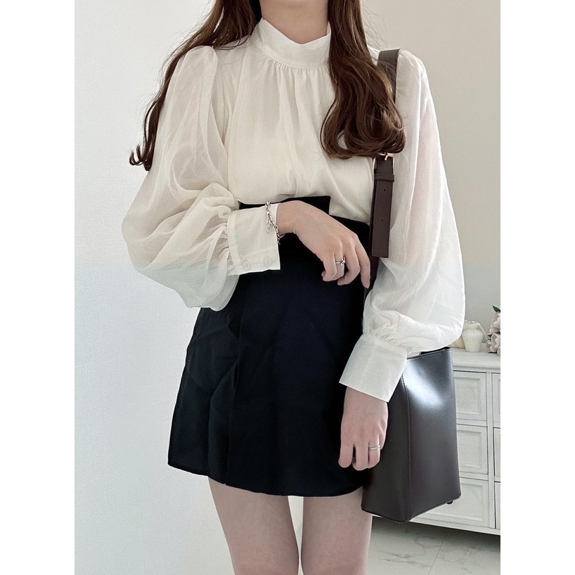 Anita Japan代購 🌸 日本GRL 亮絲感 雪紡背綁帶襯衫 優雅氣質 襯衫 蝴蝶結 OL衫 長袖 tg651-細節圖2