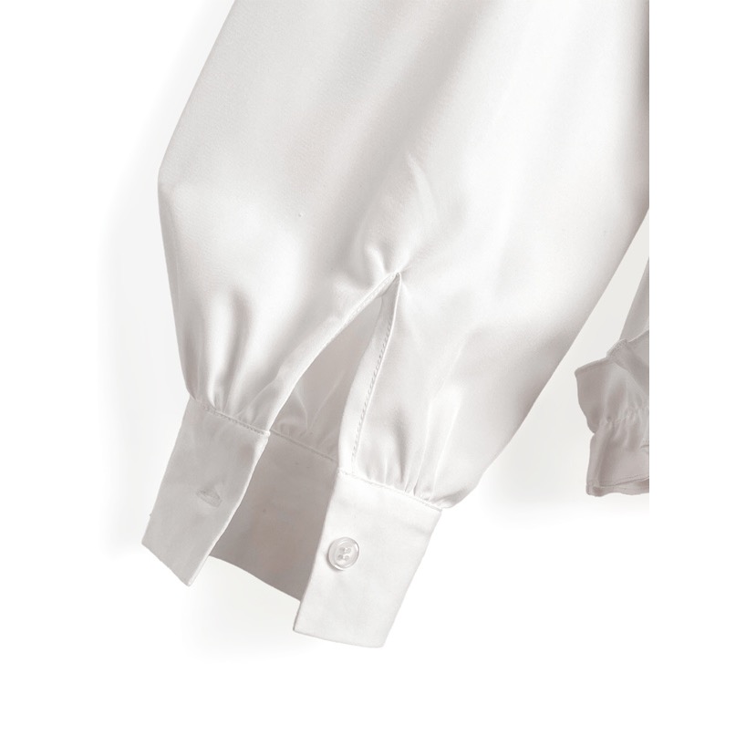 Anita Japan代購 🌸 日本 GRL 甜美荷葉邊 腰部綁帶 襯衫 休閒風 長袖 tu1820-細節圖7