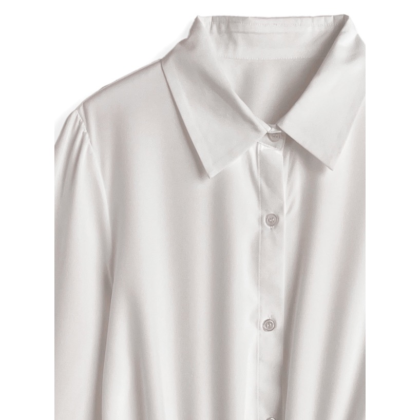 Anita Japan代購 🌸 日本 GRL 甜美荷葉邊 腰部綁帶 襯衫 休閒風 長袖 tu1820-細節圖8