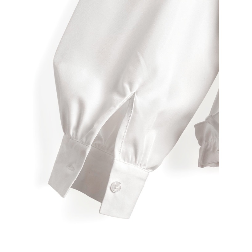 Anita Japan代購 🌸 日本 GRL 甜美荷葉邊 腰部綁帶 襯衫 休閒風 長袖 tu1820-細節圖7