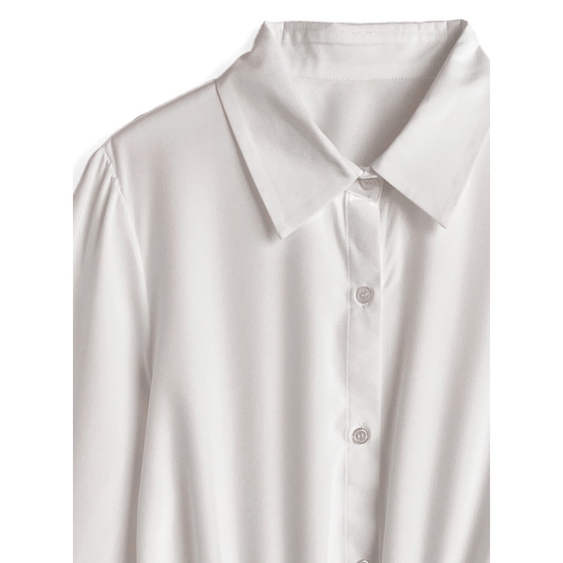 Anita Japan代購 🌸 日本 GRL 甜美荷葉邊 腰部綁帶 襯衫 休閒風 長袖 tu1820-細節圖8