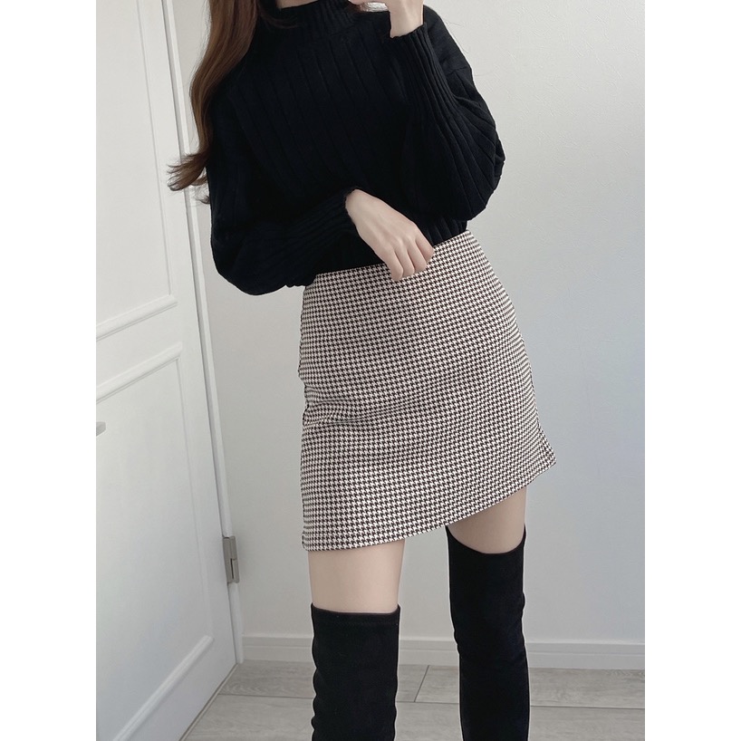 Anita Japan代購 🌸 日本 GRL 簡約休閒 高領羅紋針織上衣 長袖 針織 羅紋 舒適 ab022f-細節圖6