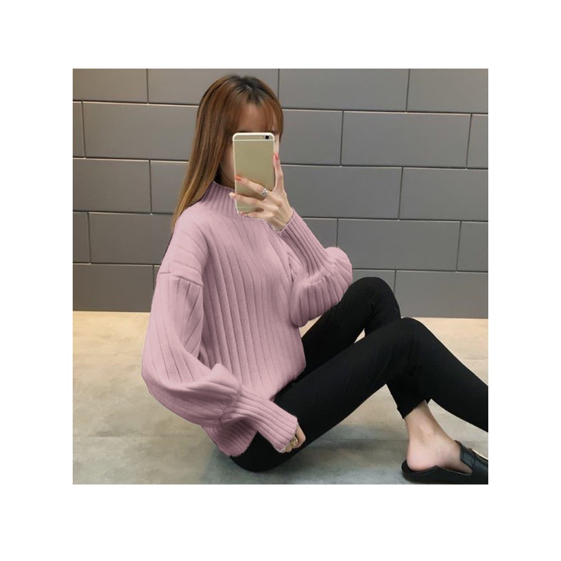 Anita Japan代購 🌸 日本 GRL 簡約休閒 高領羅紋針織上衣 長袖 針織 羅紋 舒適 ab022f-細節圖9