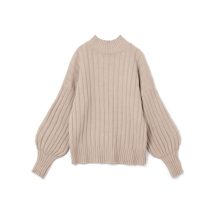 Anita Japan代購 🌸 日本 GRL 簡約休閒 高領羅紋針織上衣 長袖 針織 羅紋 舒適 ab022f-規格圖10