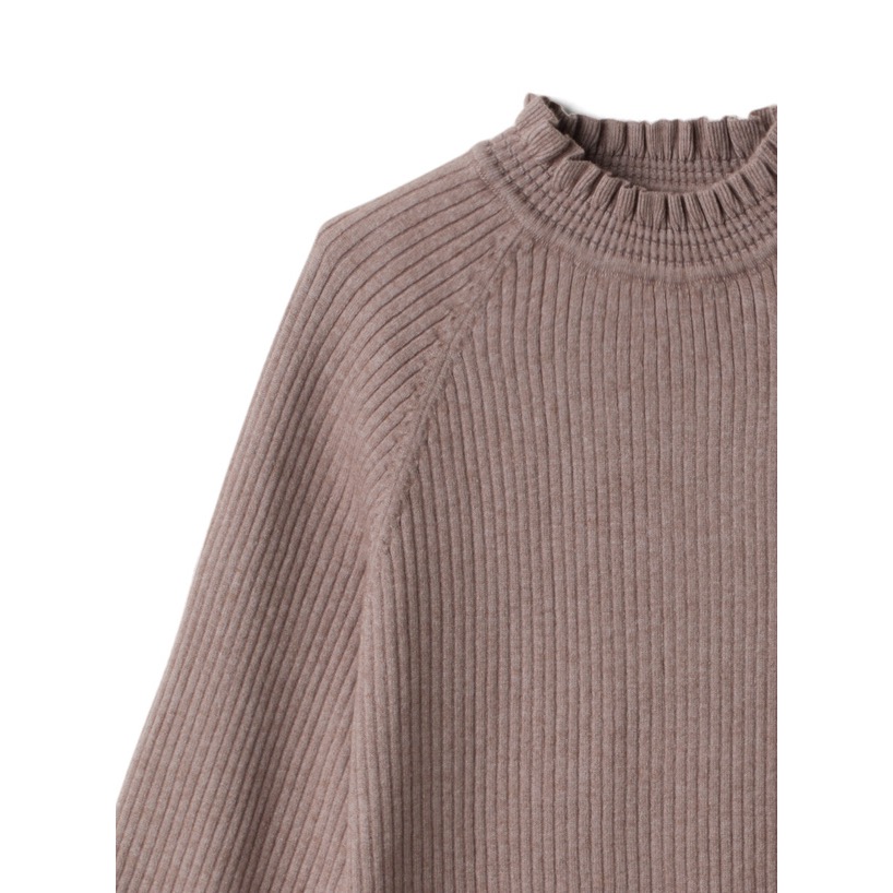 Anita Japan代購 🌸 日本GRL 氣質 荷葉領糖果袖針織上衣 甜美 針織 長袖 mb1088-細節圖7