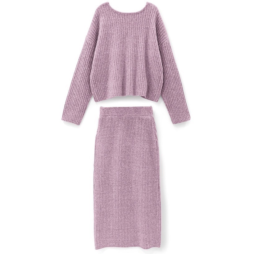 Anita Japan代購 🌸 日本GRL 前後2Way開衫 緊身裙針織套裝 長裙 洋裝 窄裙 mb1501-細節圖5