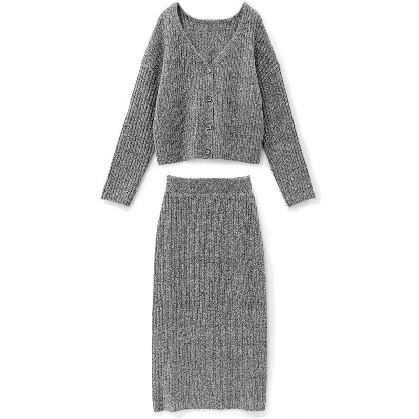 Anita Japan代購 🌸 日本GRL 前後2Way開衫 緊身裙針織套裝 長裙 洋裝 窄裙 mb1501-規格圖9