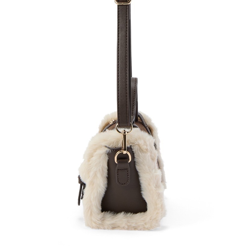 Anita Japan代購 🌸 日本 GRL 秋冬款 2Way毛絨面革包 包包 肩背 手提 毛絨絨 小包 tr1086-細節圖4