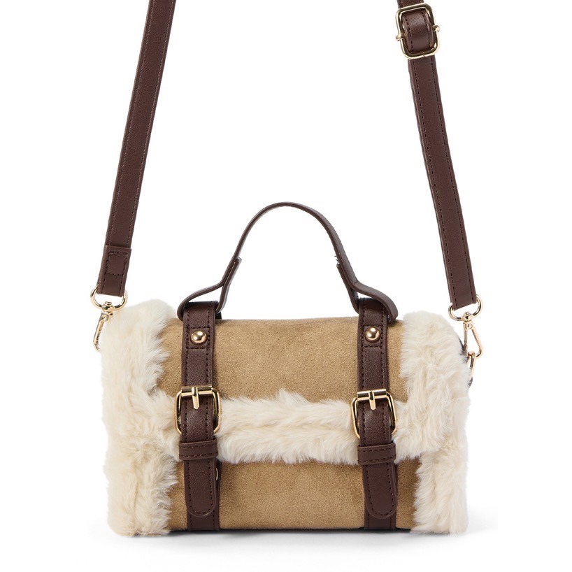 Anita Japan代購 🌸 日本 GRL 秋冬款 2Way毛絨面革包 包包 肩背 手提 毛絨絨 小包 tr1086-規格圖7