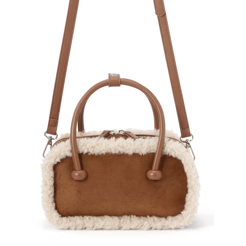 Anita Japan代購 🌸 日本 GRL 秋冬款 2Way毛絨 方形迷你包 小包 手提 肩背 包包 tr1038-細節圖3