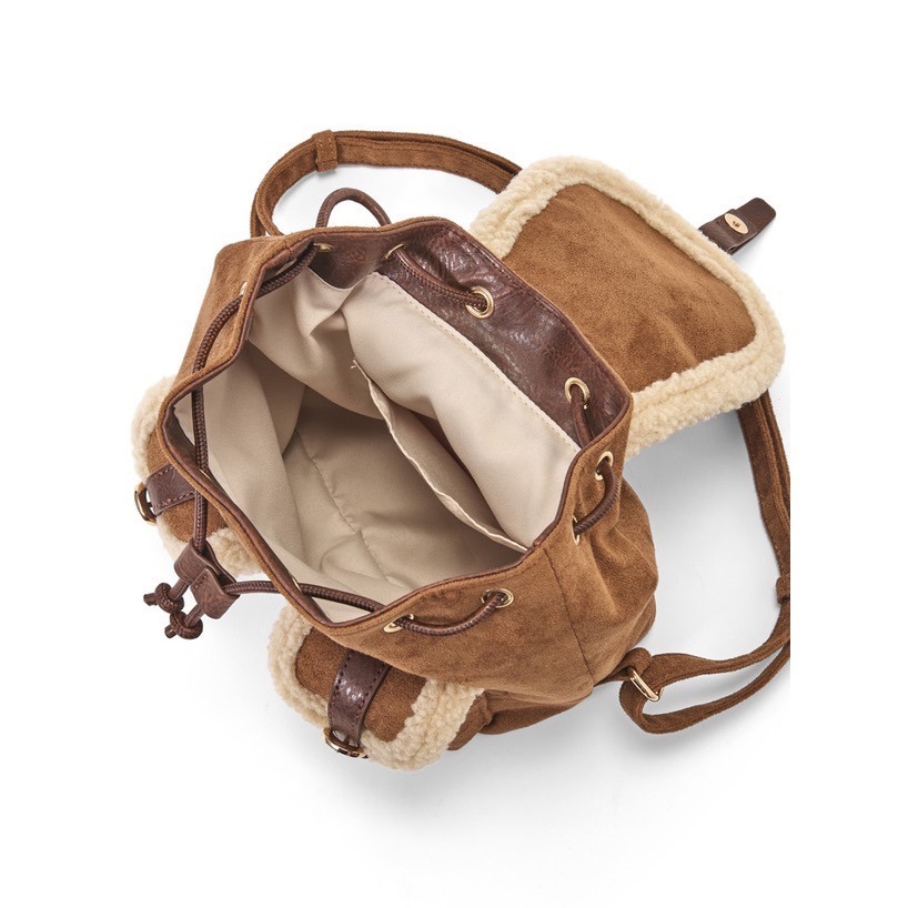 Anita Japan代購 🌸 日本 GRL 秋冬款 2Way毛絨 絨面革後背包 包包 tr1150-細節圖9