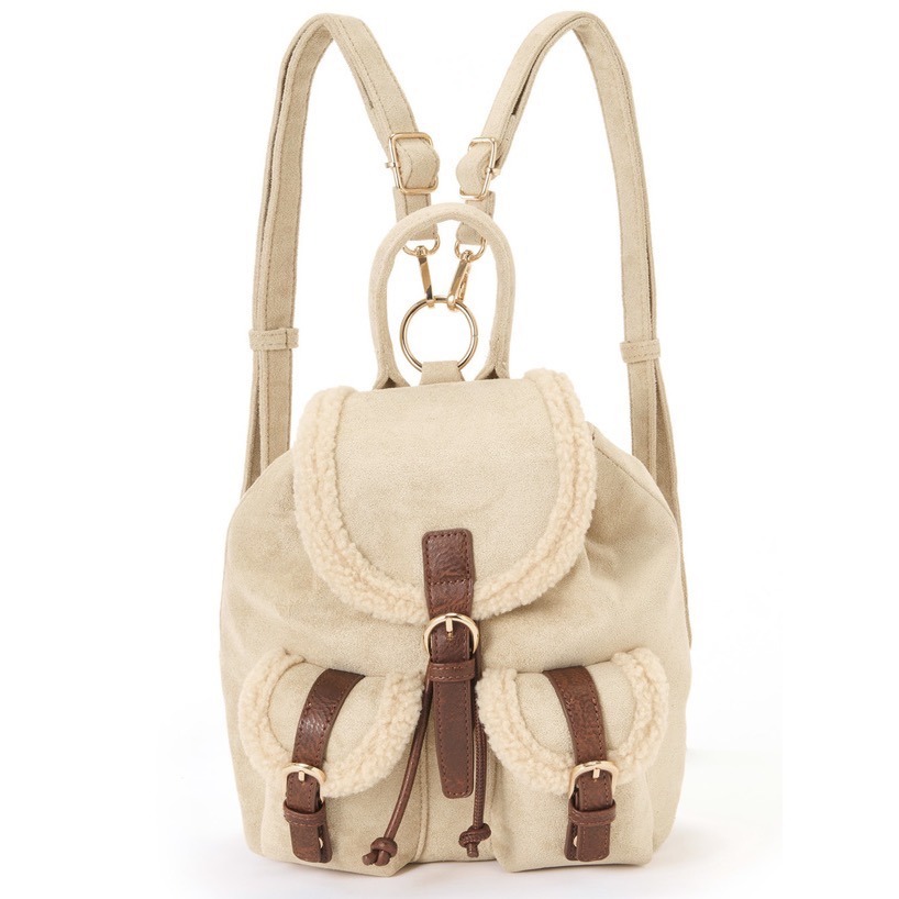 Anita Japan代購 🌸 日本 GRL 秋冬款 2Way毛絨 絨面革後背包 包包 tr1150-規格圖10