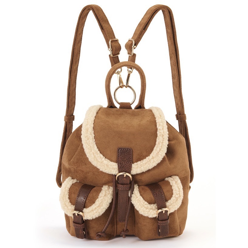 Anita Japan代購 🌸 日本 GRL 秋冬款 2Way毛絨 絨面革後背包 包包 tr1150-規格圖10