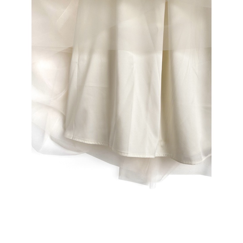 Anita Japan代購 🌸 日本 GRL 甜美 豐盈薄紗喇叭長裙 層次薄紗 長裙 薄紗 層次 dk1550-細節圖9