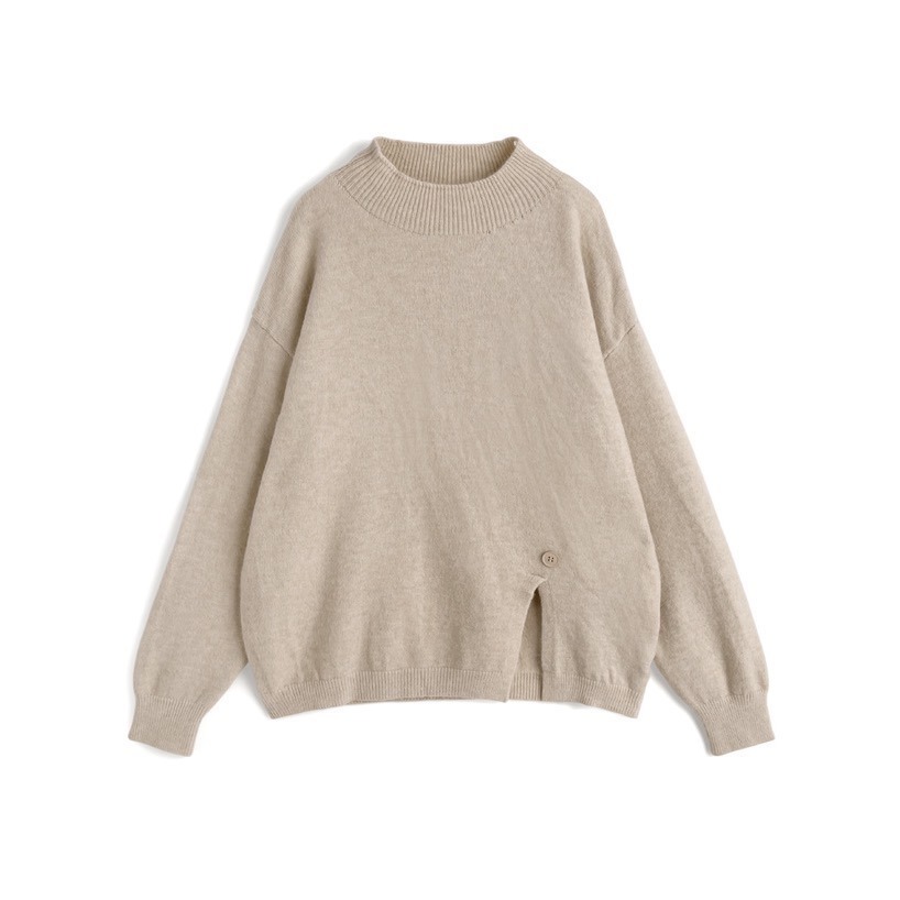 Anita Japan代購 🌸 日本 GRL 休閒寬鬆 開衩針織上衣 闊褲針織長褲 兩件式套裝 針織 at2580-細節圖4