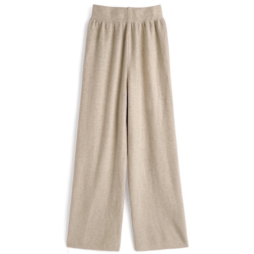 Anita Japan代購 🌸 日本 GRL 休閒寬鬆 開衩針織上衣 闊褲針織長褲 兩件式套裝 針織 at2580-細節圖5