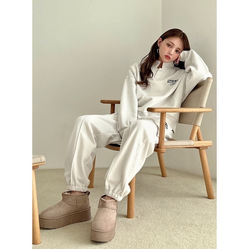 Anita Japan代購 🌸 日本 GRL 休閒舒適 立領運動套裝 兩件式 長袖 長褲 套裝 pm363-細節圖2