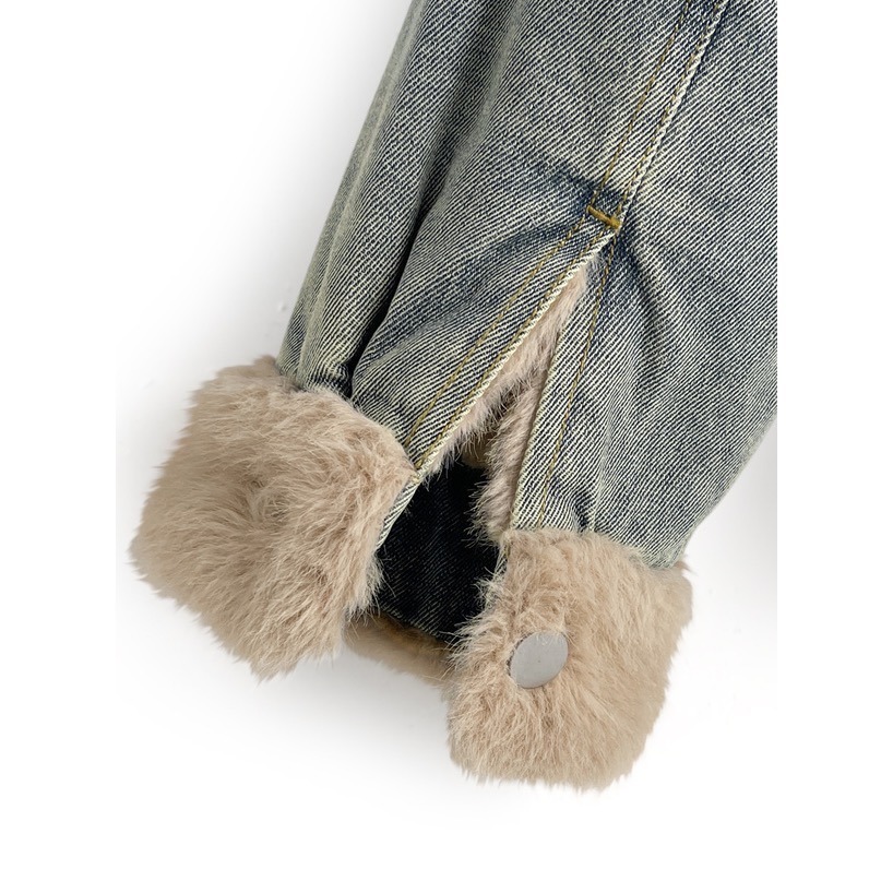 Anita Japan代購 🌸 日本 GRL 2Way毛毛牛仔夾克 可立領 夾克 復古 牛仔 gc285-細節圖10