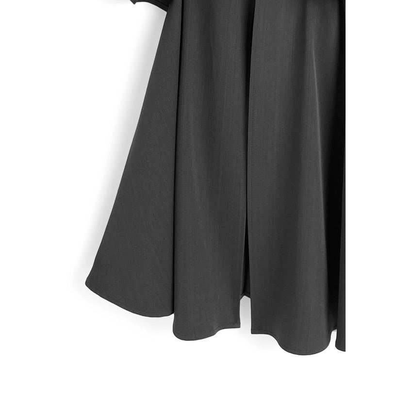 Anita Japan代購 🌸 日本 GRL 氣質簡約 荷葉邊蝴蝶結開衩裙 不規則 荷葉邊 長裙 開衩 ws25-細節圖10