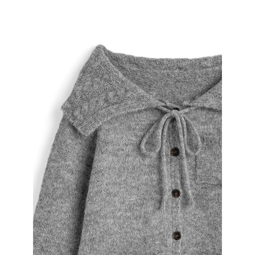 Anita Japan代購 🌸 日本 GRL 甜美復古 編織領綁帶針織開衫 外套 針織 休閒 an1885-細節圖5