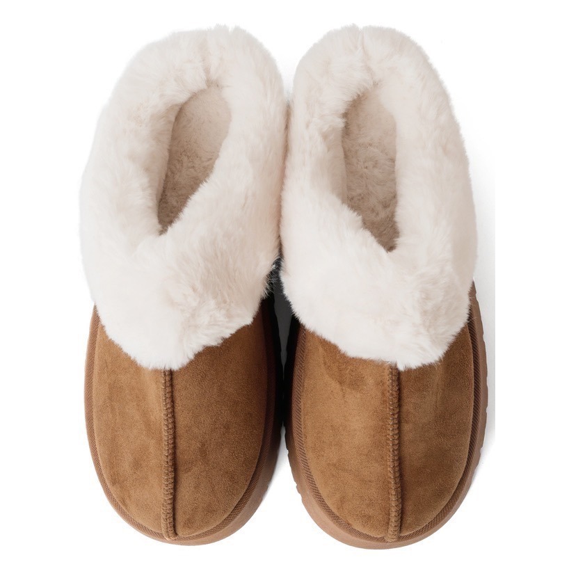 Anita Japan代購 🌸 日本 GRL 舒適便利 厚底毛茸茸拖鞋 外出鞋 居家鞋 拖鞋 zr1089-細節圖10