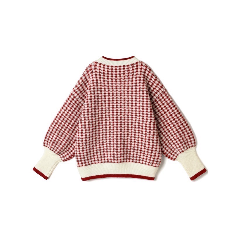 Anita Japan代購 🌸 日本 GRL 休閒 格紋 格子針織上衣 長袖 針織 毛衣 cu393-細節圖6