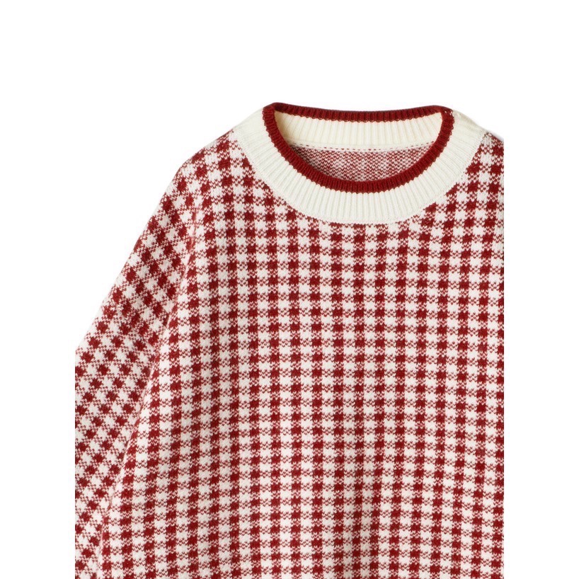 Anita Japan代購 🌸 日本 GRL 休閒 格紋 格子針織上衣 長袖 針織 毛衣 cu393-細節圖7