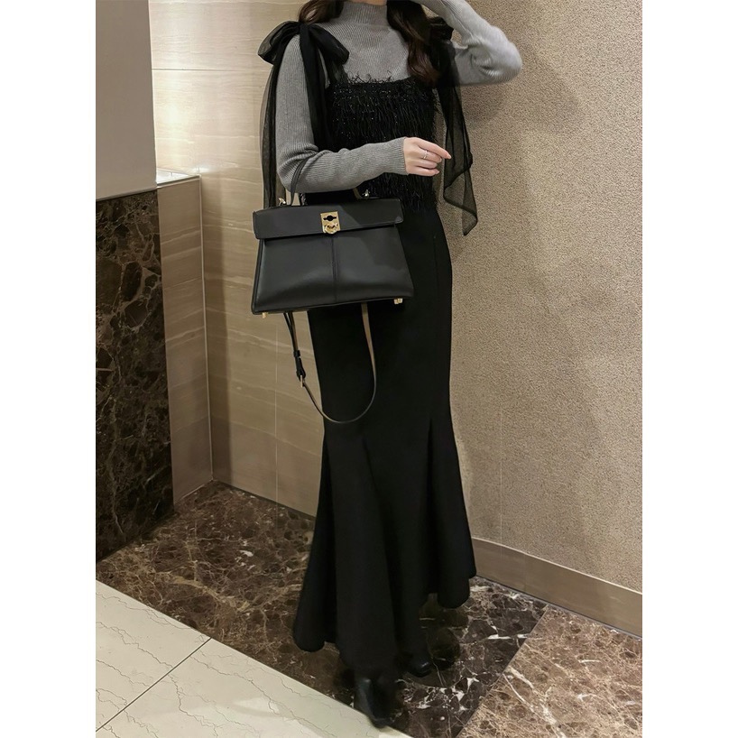 Anita Japan代購 🌸 日本 GRL 麂皮 氣質絨面魚尾裙 長裙 日系魚尾 半身裙 dk930-細節圖7