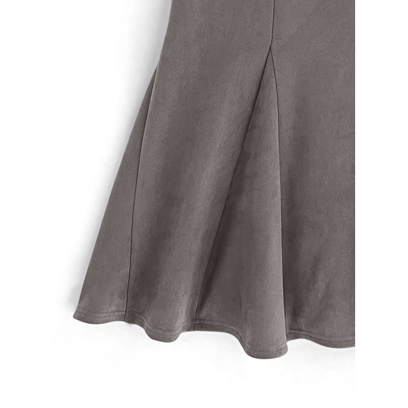 Anita Japan代購 🌸 日本 GRL 麂皮 氣質絨面魚尾裙 長裙 日系魚尾 半身裙 dk930-細節圖11