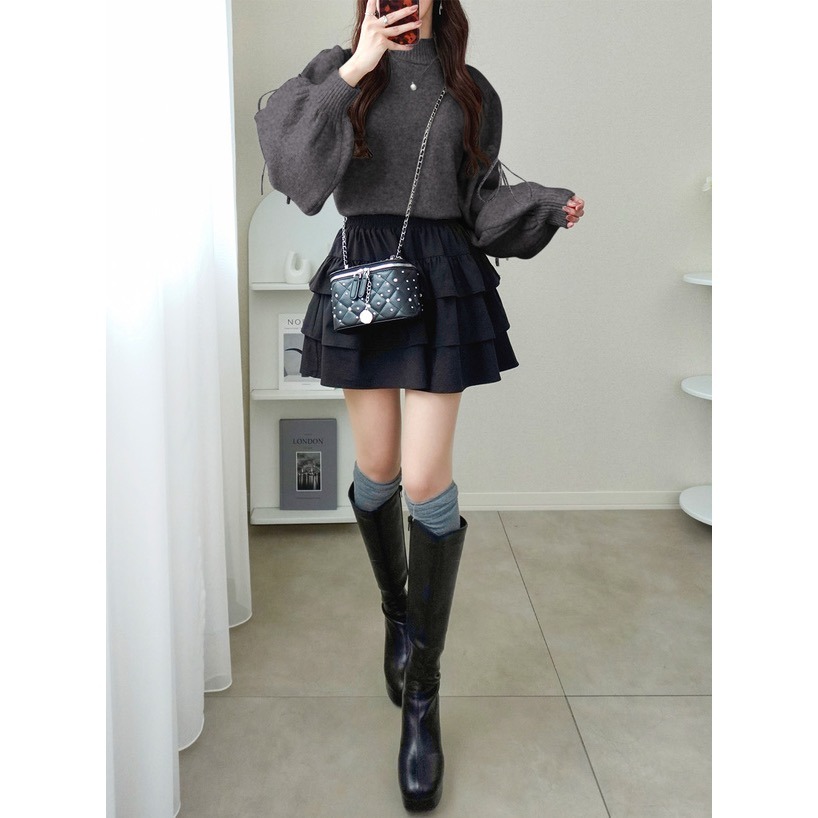 Anita Japan代購 🌸 日本 GRL 甜美糖果袖 豐盈袖綁帶針織 蓬蓬袖 長袖 針織 fo2172-細節圖2