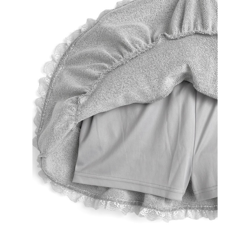 Anita Japan代購 🌸 日本 GRL 甜美柔性 單肩蕾絲短版上衣 層次迷你裙 套裝 短裙 蕾絲裙 pm803-細節圖10