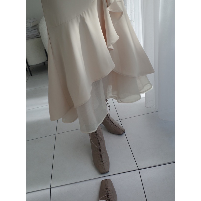 Anita Japan代購 🌸 日本 GRL 不對稱層次裙 不規則長裙 下擺微透感 半身裙 長裙 ws04-細節圖4