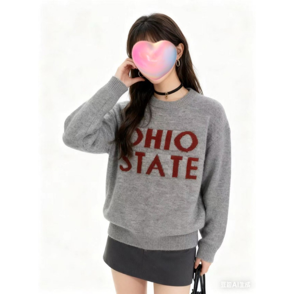 Anita Japan代購 🌸 日本 GRL 簡約休閒 圓領針織上衣 長袖 針織  寬鬆舒適 an1861-細節圖3